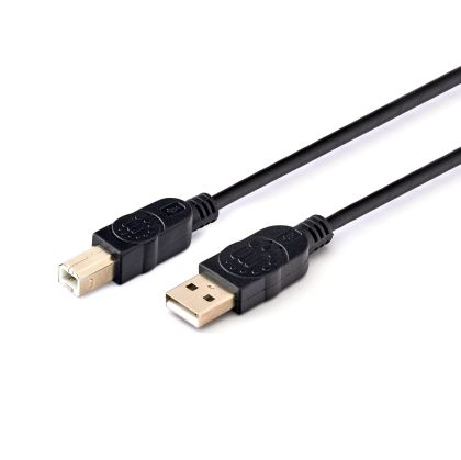 Кабел Manhattan, USB 2.0 A Male/USB 2.0 B Male, 1.8 m, USB Type A, USB Type B