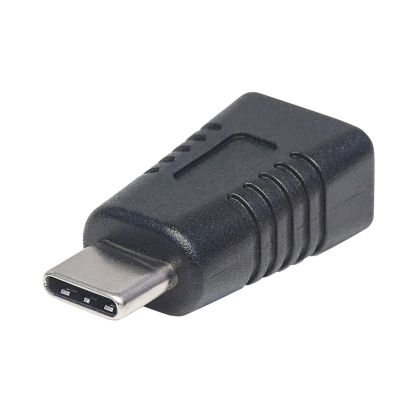 Адаптер Manhattan, micro USB-B към USB-C, 2 Ethernet порта