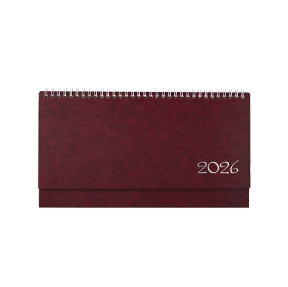 Настолен календар-бележник Олимп, 29 x 13 cm, бордо