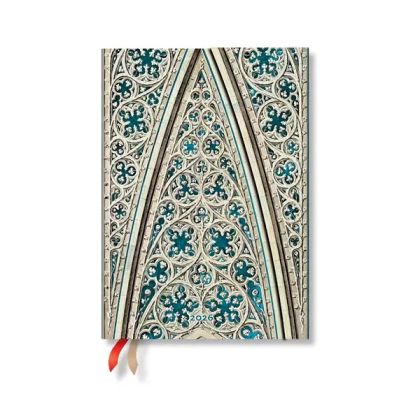 Paperblanks Планер Vault of the Milan Cathedral, Midi, вертикален, твърда корица, 80 листа, за 2026 година