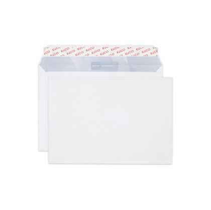 Elco Пощенски плик, C5, 162 х 229 mm, 100 g, прав капак със самозалепваща лента, бял,100 броя