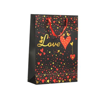 Подаръчна торбичка Love, 31 х 44 х 12 cm, черна