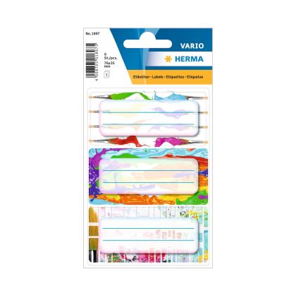 Herma Самозалепващи се етикети Цветове, ученически, 9 броя