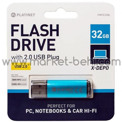 Флаш памет Platinet X Depo USB 32GB Син