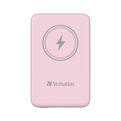 Външна батерия Verbatim Charge 'n' Go, магнитна, 10000 mAh, USB Type-C, розова