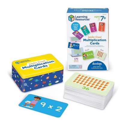Learning Resources Комплект карти за умножение, с картинки