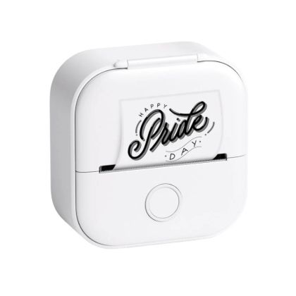 Phomemo Принтер T02-WH, преносим, мини, без мастило, бял