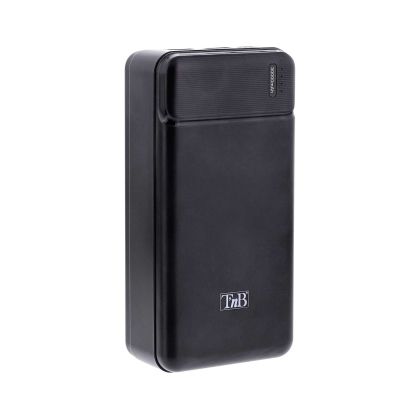 Външна батерия TNB, 30000 mAh, Micro USB, черна