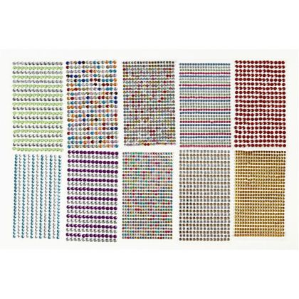 Creativ Company Камъчета-кристали, самозалепващи се, 10 листа