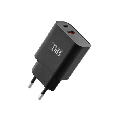 Зарядно устройство TNB, USB-C, 100 - 240 V, черно, USB Type-C, USB Type-A
