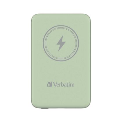 Външна батерия Verbatim Charge 'n' Go, магнитна, 10000 mAh, USB Type-C, зелена