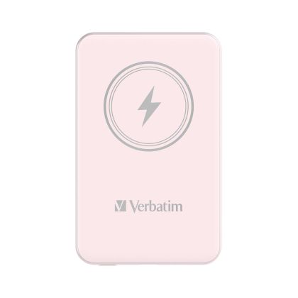 Външна батерия Verbatim Charge 'n' Go, магнитна, 5000 mAh, USB Type-C, розова