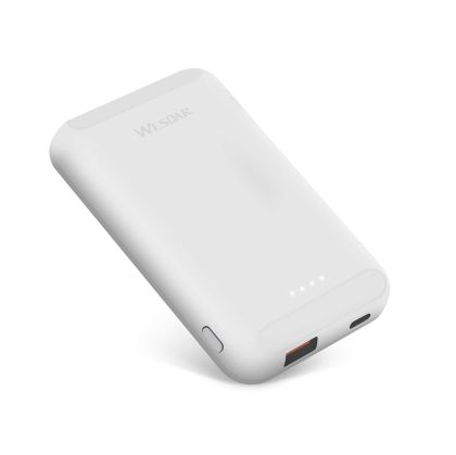 Външна батерия Wesdar S293, 5000 mAh, бяла