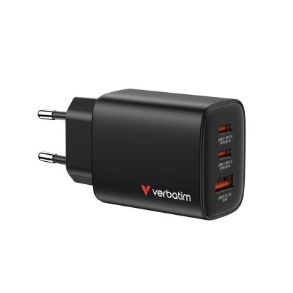 Verbatim Адаптер Essentials Gang, 2хUSB Type-C, 1xUSB Type-A, 60 W