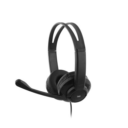 Слушалки TNB HS200, с микрофон, 1.5 m кабел, черни