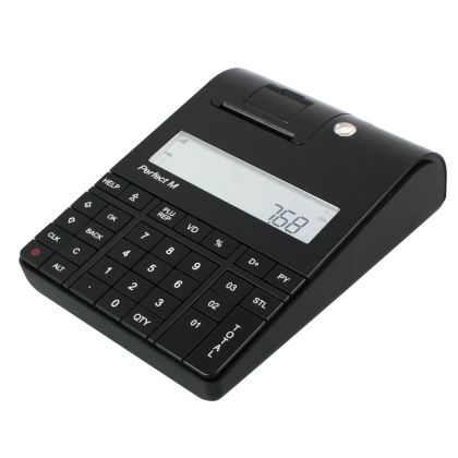 Касов апарат Daisy Perfect M 01, черен, 30000 програмируеми артикула, 58 департамента, за 20 оператора