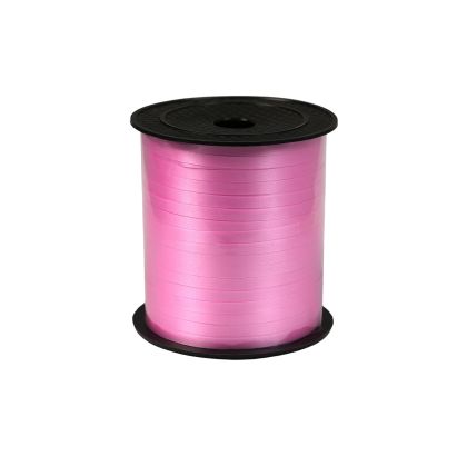 Лента-панделка, гланц, 0.5 cm, 200 m, розова