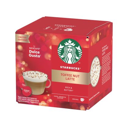 Starbucks Кафе капсула Dolce Gusto Toffee Nut Latte, Limited Edition, 12 броя за 6 напитки
