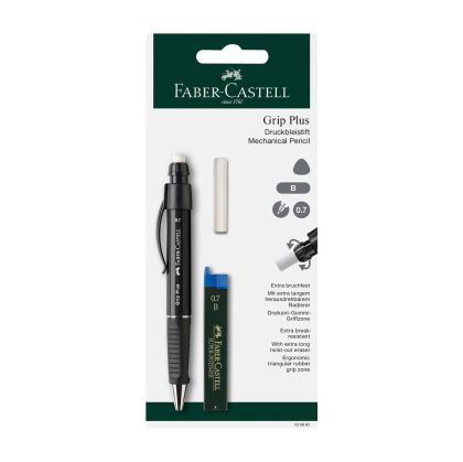 Faber-Castell Автоматичен молив Grip Plus, 0.7 mm, в комплект с мини графити