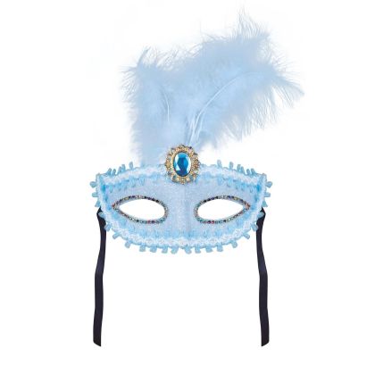 Маска с пера, синя