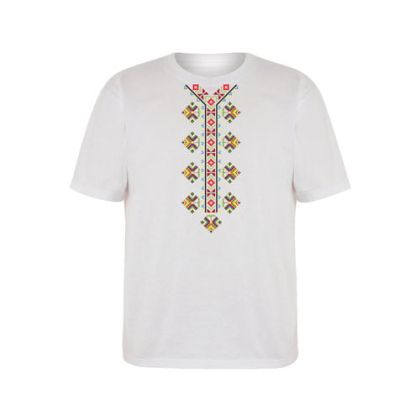 Тениска с фолклорни мотиви, с къс ръкав, детска, модел 3, възраст 16 години