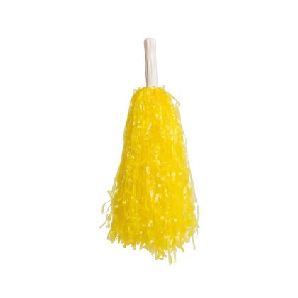 Помпони за мажоретки, 80 g, жълти, 2 броя