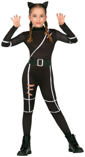 Костюм на Котка, черна, за 10-12 годишни деца