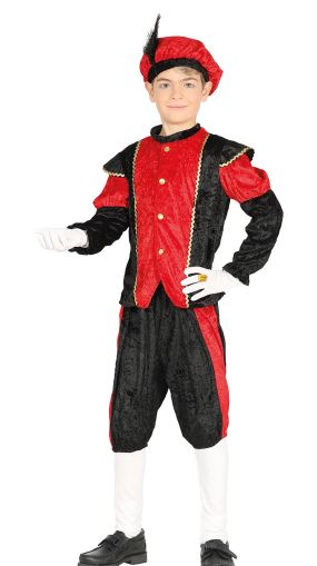 Костюм на Принц, за 5-6 годишни деца, червен