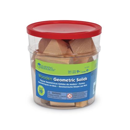 Learning Resources Геометрични фигури, дървени, 19 вида