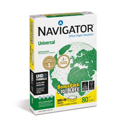 Navigator Копирна хартия Universal, А4, 80 g/m2, 550 листа