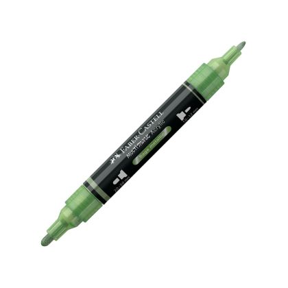 Faber-Castell Акрилен маркер Multimark, № 298, сивозелен металик
