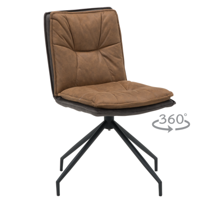 Трапезен стол RAMSEY - медено кафяв BF 1