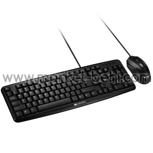 Клавиатура и мишка Canyon CNE-CSET1 USB