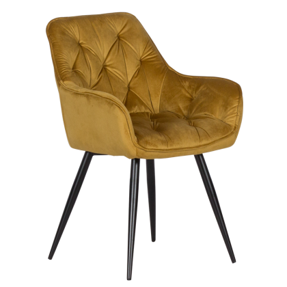 Трапезен стол LATINA - жълт