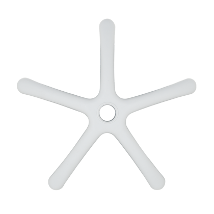 Звезда за детски стол - 250 мм - полипропилен - бяла