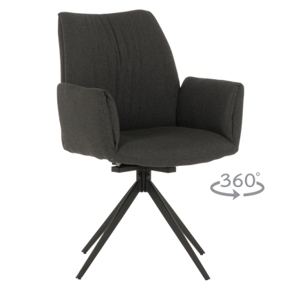 Трапезен стол COMO - тъмносив