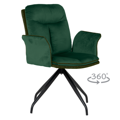 Трапезен стол MARLOW - тъмнозелен BF 2