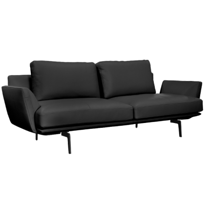 Кожен диван - тройка GRAM LUX - черен