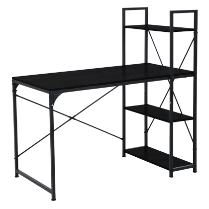 Бюро с етажерка TUZLA - черен