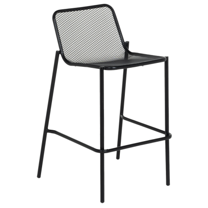 Метален кетъринг бар стол BAMA - черен