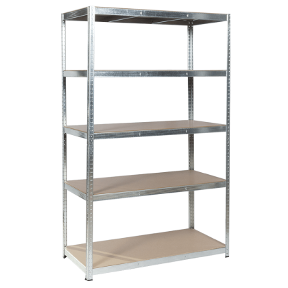 Метален стелаж Carmen CR-1012 E - 180х120х60 см, до 250 кг на рафт - цинк