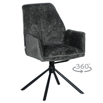 Трапезен стол PRATO - тъмносив