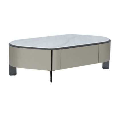 Холна маса PALMER - бял-капучино