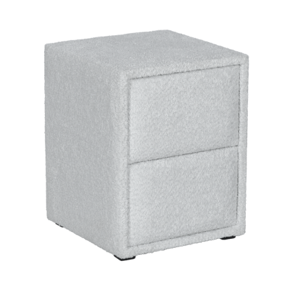 Нощно шкафче за спалня COMO - сребърен AN