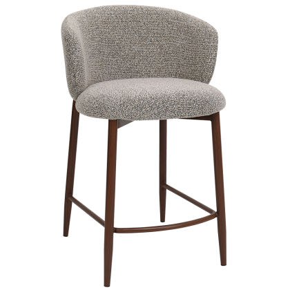 Бар стол MEMO - черен -кафяв 170 WAL