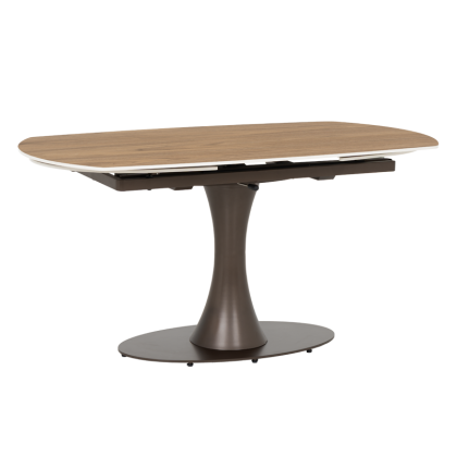 Разтегателна трапезна маса CARLOS - тъмен орех