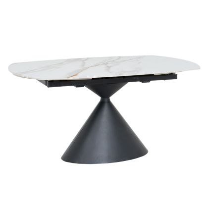 Разтегателна трапезна маса UPATA - бяла