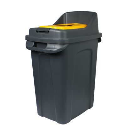 Кош за отпадъци Planet, за разделно събиране, 50 L, жълт