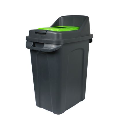 Кош за отпадъци Planet, за разделно събиране, 50 L, зелен