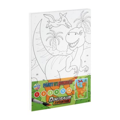Moxy Платно за оцветяване по номера Динозавър, зелено